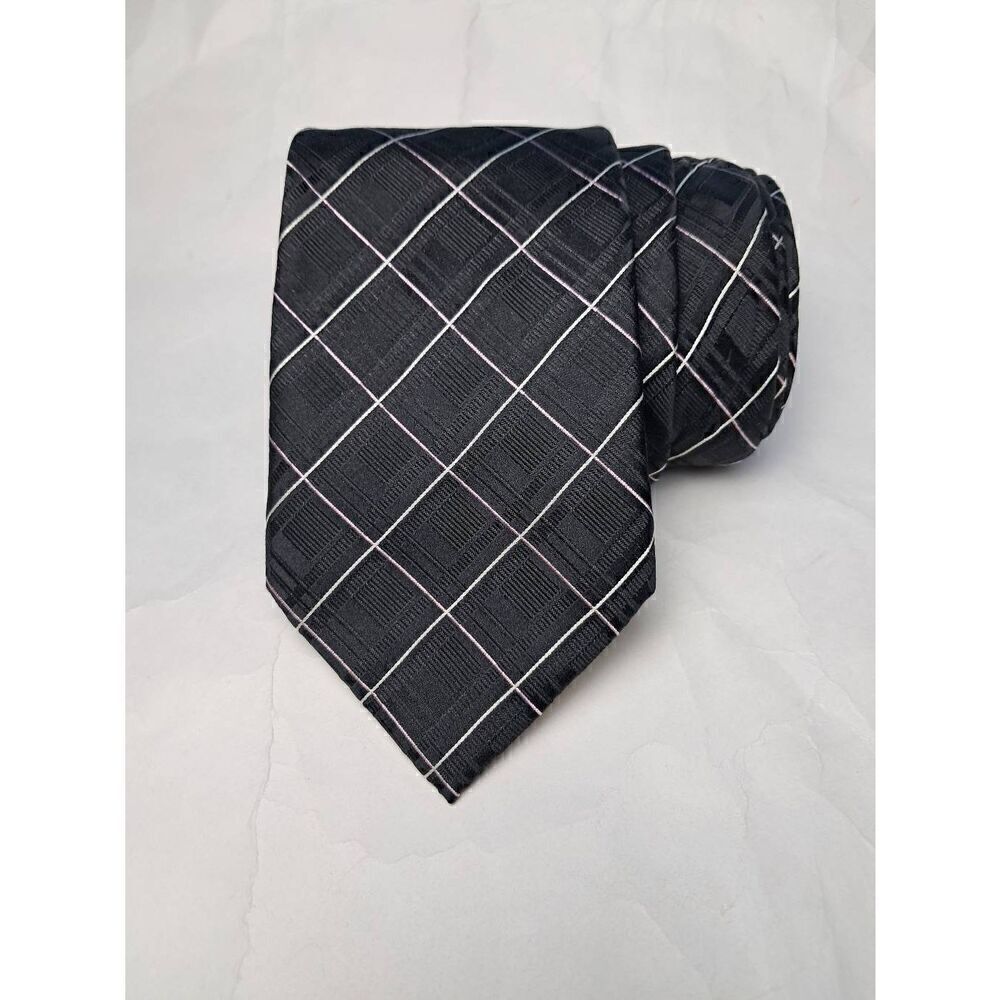 Donald Trump Signature Collection Handmade Pure Silk Stripe Tie L=56'  W=3.85'